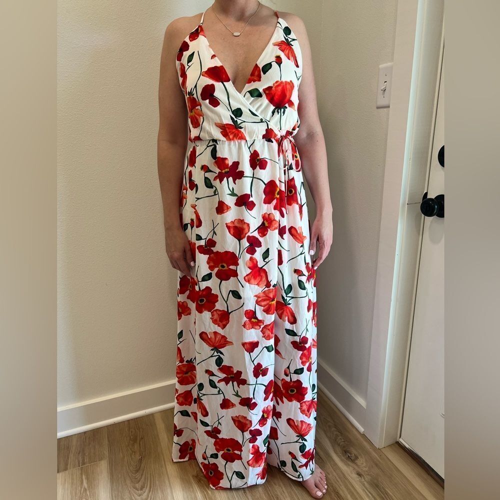 GIANNI BINI AMERICAN BABE FLORAL WRAP DRESS SIZE SMALL